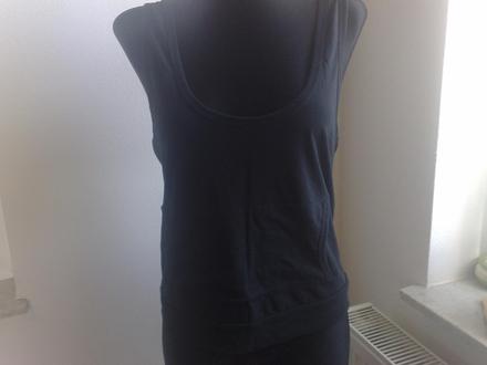 Tričeno na leto pre slečnu čierne s vreckamy, l