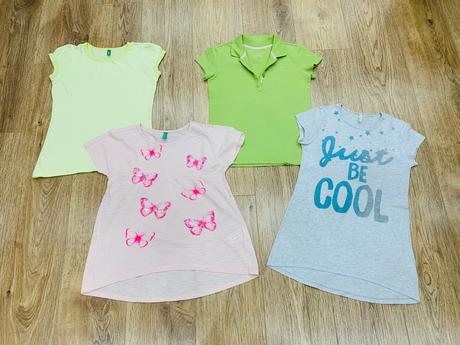 4 x tričko, benetton,134