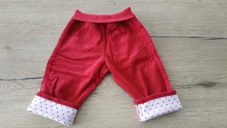 Dievčenské menčestrové nohavice, lupilu,68