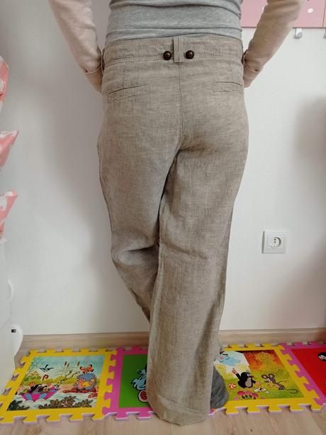 Ľanové retro nohavice 42, 42