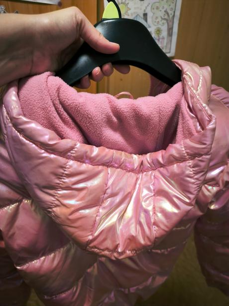 Zimná metalická bunda, sinsay,140