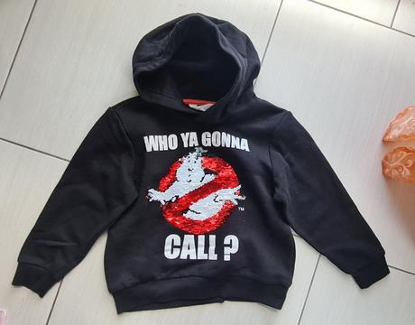 Čierna mikina ghostbusters, h&m,116
