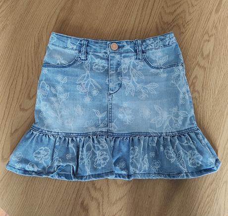 Riflová suknička, h&m,122