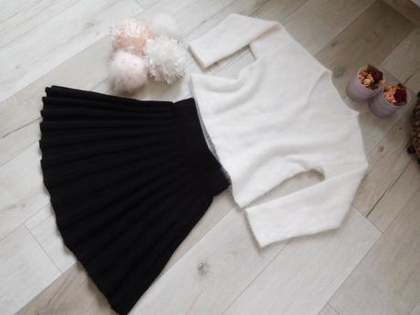 Pulovrík + suknička huňaté 36 /38 v,, 36