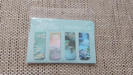 4 knizne magneticke zalozky monet, 