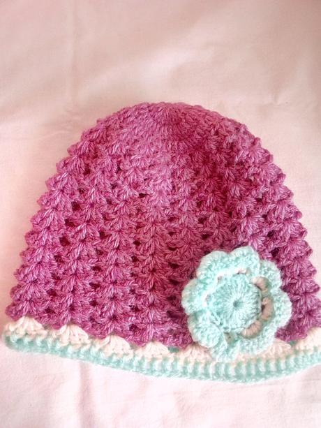 Háčkovaná čiapka s nákrčníkom, 92 / 98