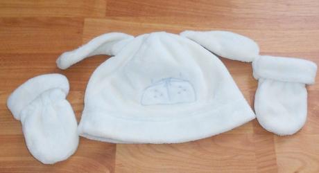 Zajková súprava čiapka+rukavice,cena s poštovným, next,80