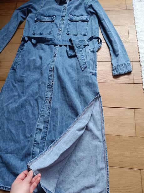 Riflové midi šaty, l