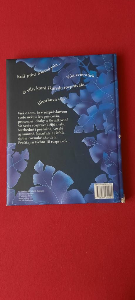 Knizka - rozpravky o vílach ( 30- 23 cm).,
