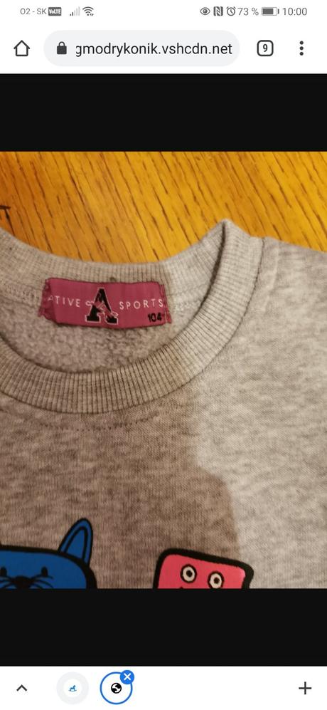 Super tepla mikina, active,104