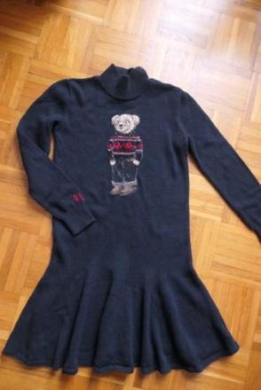 Ralph lauren bear svetrikove saty s medvedom, ralph lauren,164