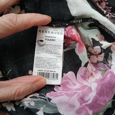 Jemná kvietkovaná blúzka reserved, reserved,46