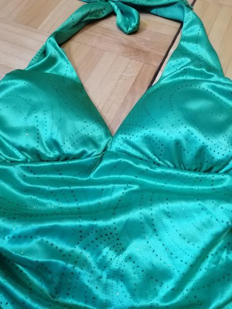 Zelené šaty ruby rox s kamienkami, 40