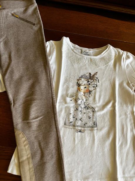 Teplejšie jegginsy s ozdobným prešívaním, h&m,128