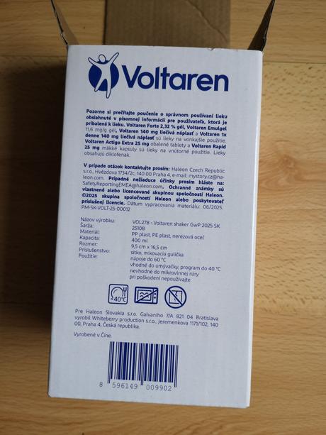 Oranžový plastový shaker/šejker, 