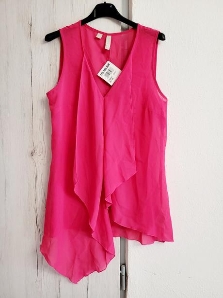 Ruzove predlzene tricko, s