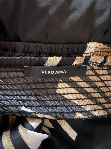 Čierny saténový top, vero moda, l, vero moda,l