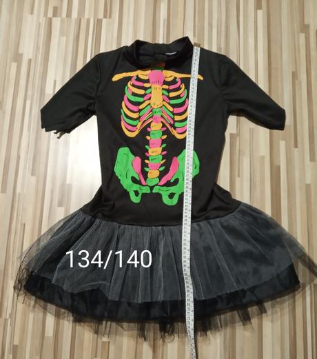 Karnevalový kostým smrťky 134/140,