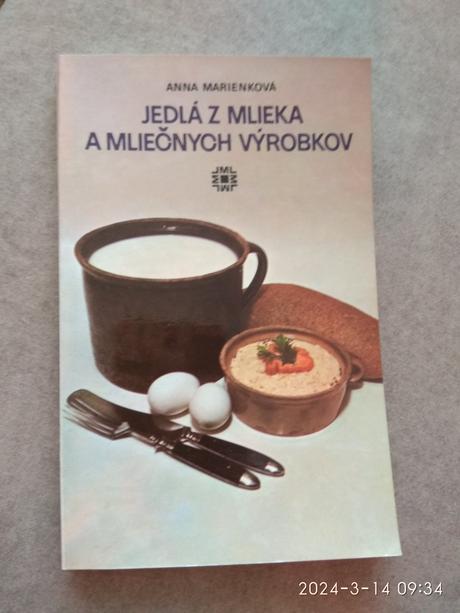 Retro kniha - jedlá z mlieka a mliečnych výrobkov, 