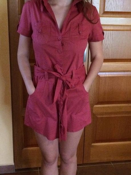 Červené košeľové šaty ľahučké, reserved,s