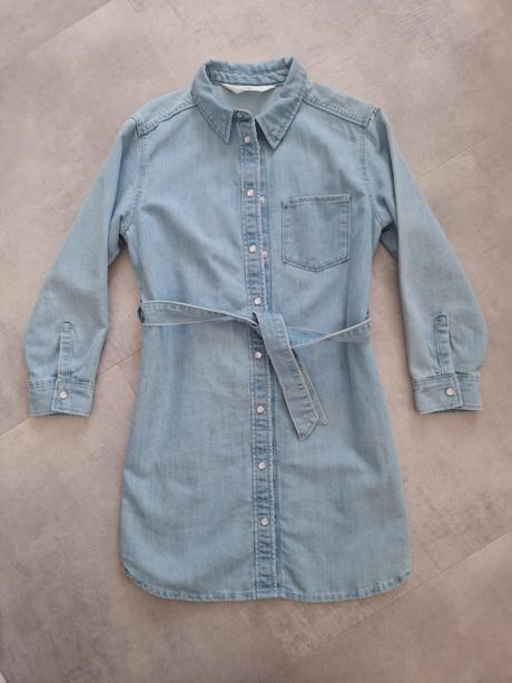 Rifľové šaty, h&m,128