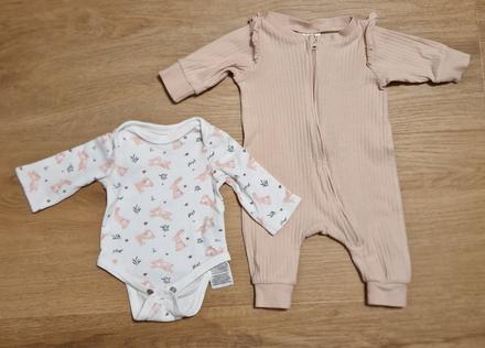 Pyžamko h&m + body so cute, veľ. 0 - 1 m, h&m,50