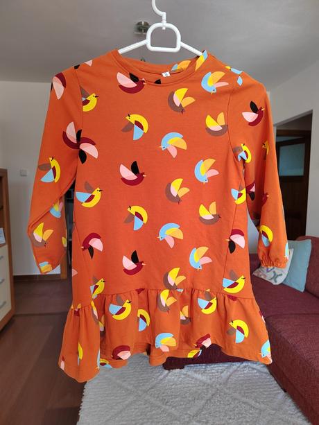 Šaty/tunika coccodrillo s vtáčikmi v.116, coccodrillo,116