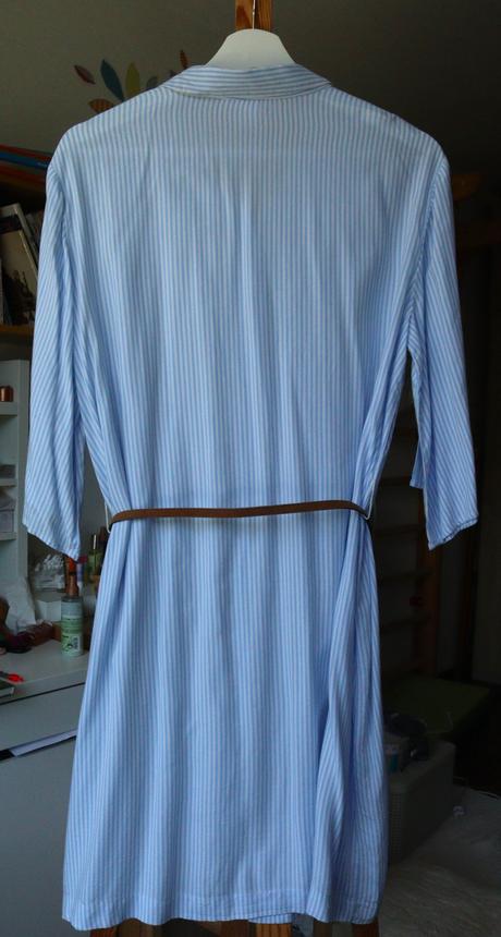 Pásikavé viskózové šaty / tunika, h&m,40