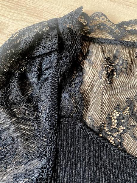 Elegantný čipkový pulover, morgan,s