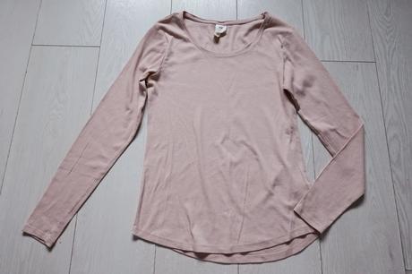 Mäkké vrúbkované tričko h&m, h&m,l