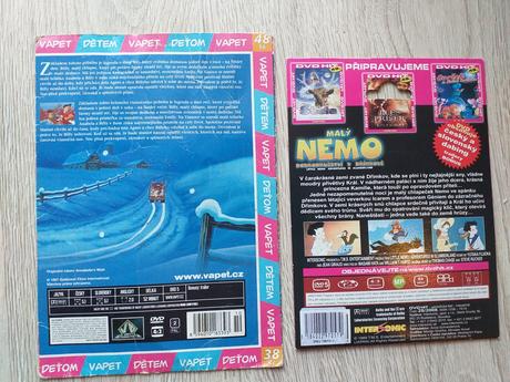 Dvds casper, roary, bratz, ovce.sk, nemo,...,