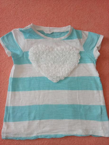 Tričko s 3d ružičkovým srdiečkom, 104