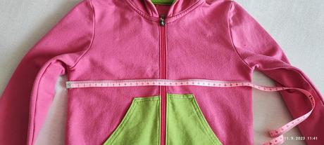 Mikina na zips bambula, 110