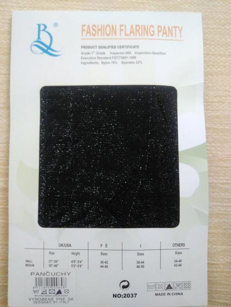 Trblietavé silonky/pančuchy, s