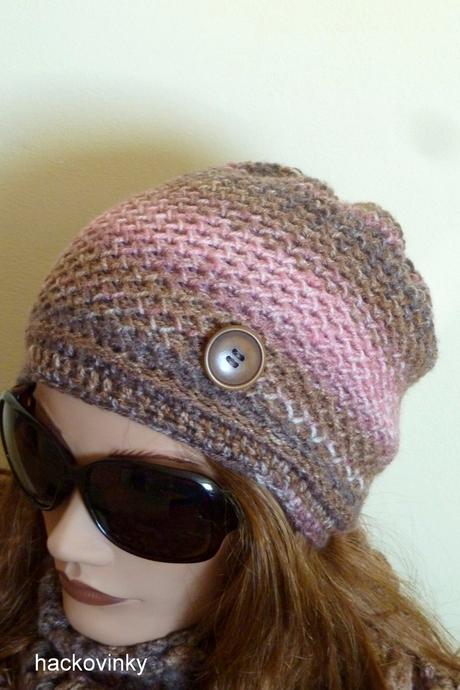 Hnedo staroruzova nenosena hackovana satka, xl / xxl / xxxl