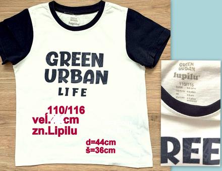 Chlapčenské tričko veĺ.110/116, zn.lupilu, lupilu,110