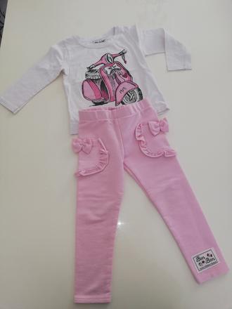 Komplet tričko a legíny, 98