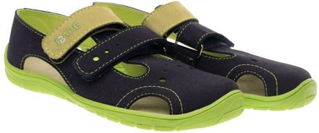 Fare bare - textilné sandále tmavomodré a, fare,33