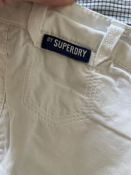 Superdry biele šortky, superdry,m