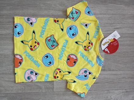 Pokémon žlté tričko 110 a 122, primark,110 / 122