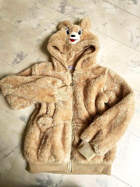 Teplá huňatá bundička 146/152, 146