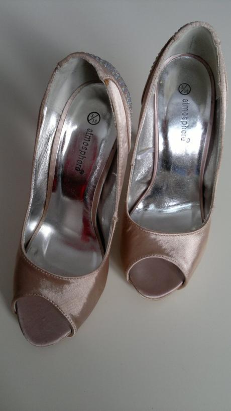 Staroružové high heels s kamienkami na podätku, 36