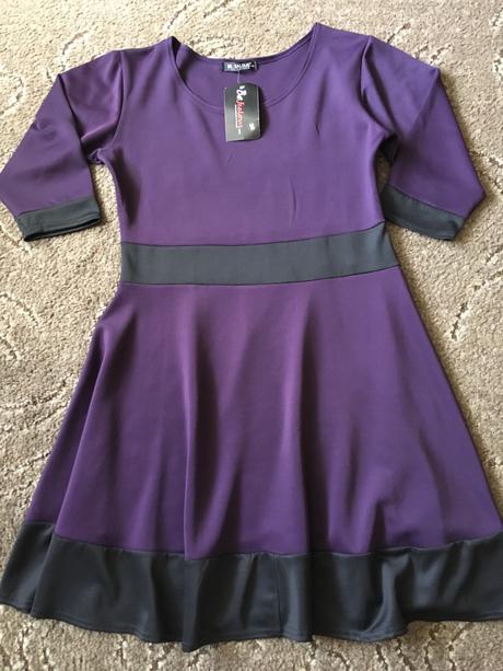 Fialove šaty, xxl