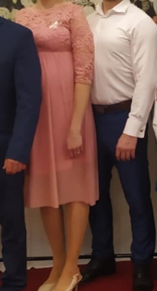 Tehotenské šaty slávnostné midi, m