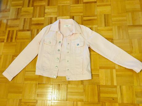 Ružová riflová bunda, reserved,152