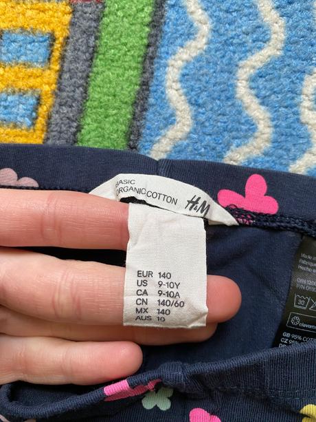 Leginy 3/4 hm 140, h&m,140