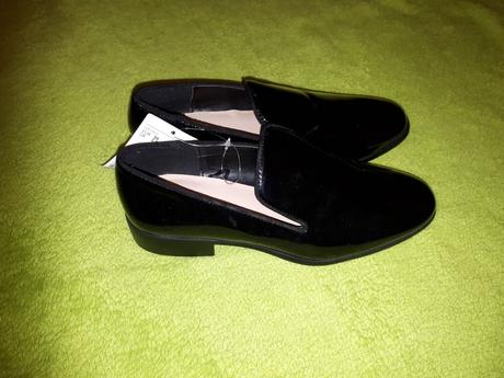Nadherne mokasiny lakovky h&m, h&m,36