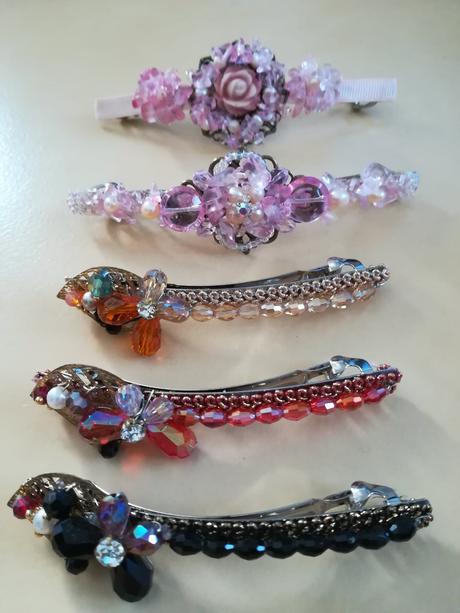 Dievčenské spony na vlasy,
