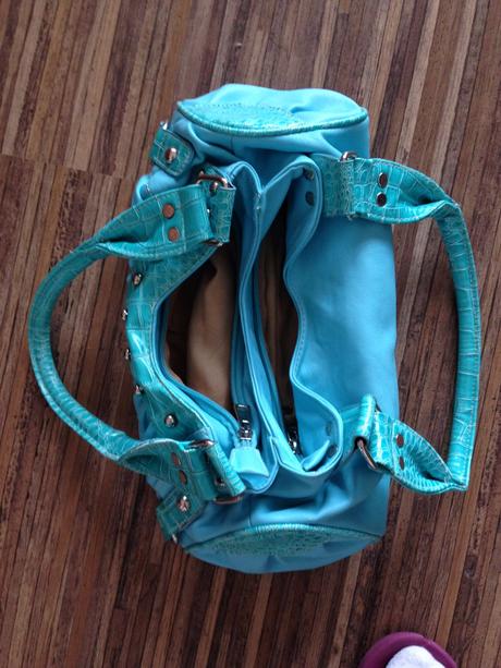 Nádherná tyrkysová kabelka 1x použitá, 