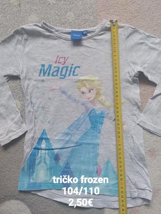 Tričko frozen vel.104/110, disney,110